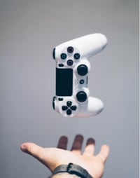 A gaming pad in the air